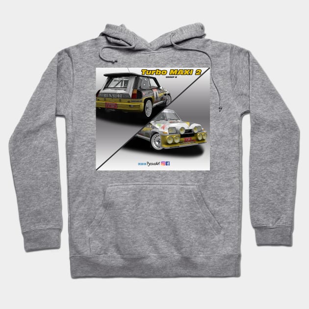 Renault 5 Turbo MAXI 2 Group B Hoodie by PjesusArt